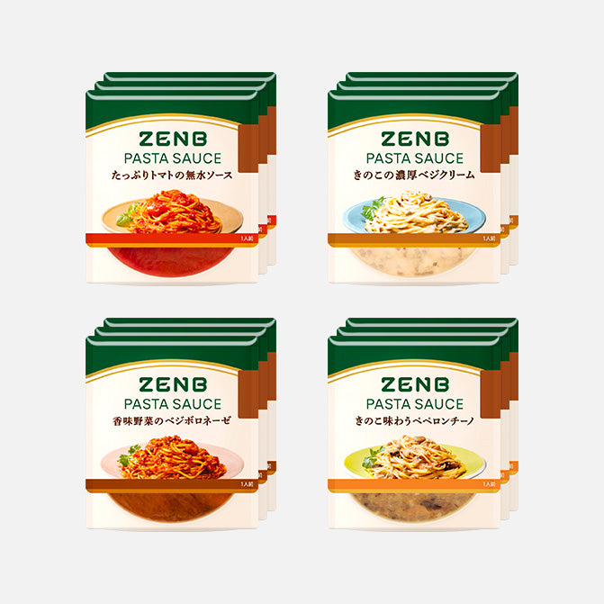 定期便】12食 パスタソース (4種×3袋)｜ZENB（ゼンブ）公式通販