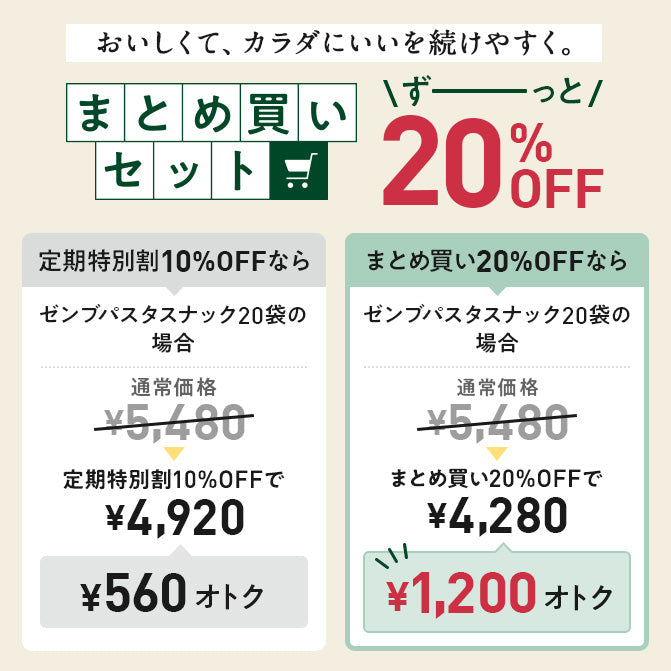 ゼンブパスタスナック 20袋