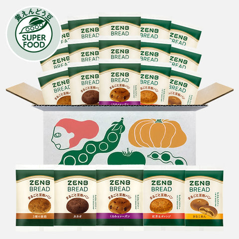まるごと豆粉パン（グルテンフリーパン・糖質オフパン）ZENB